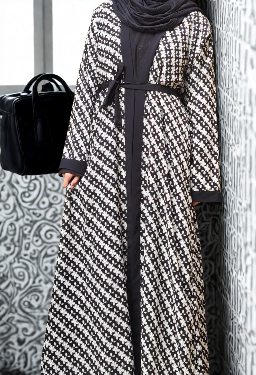 Modest Front-Open imported Abaya